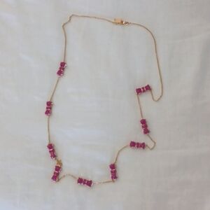 Kate Spade Take A Bow Magenta necklace